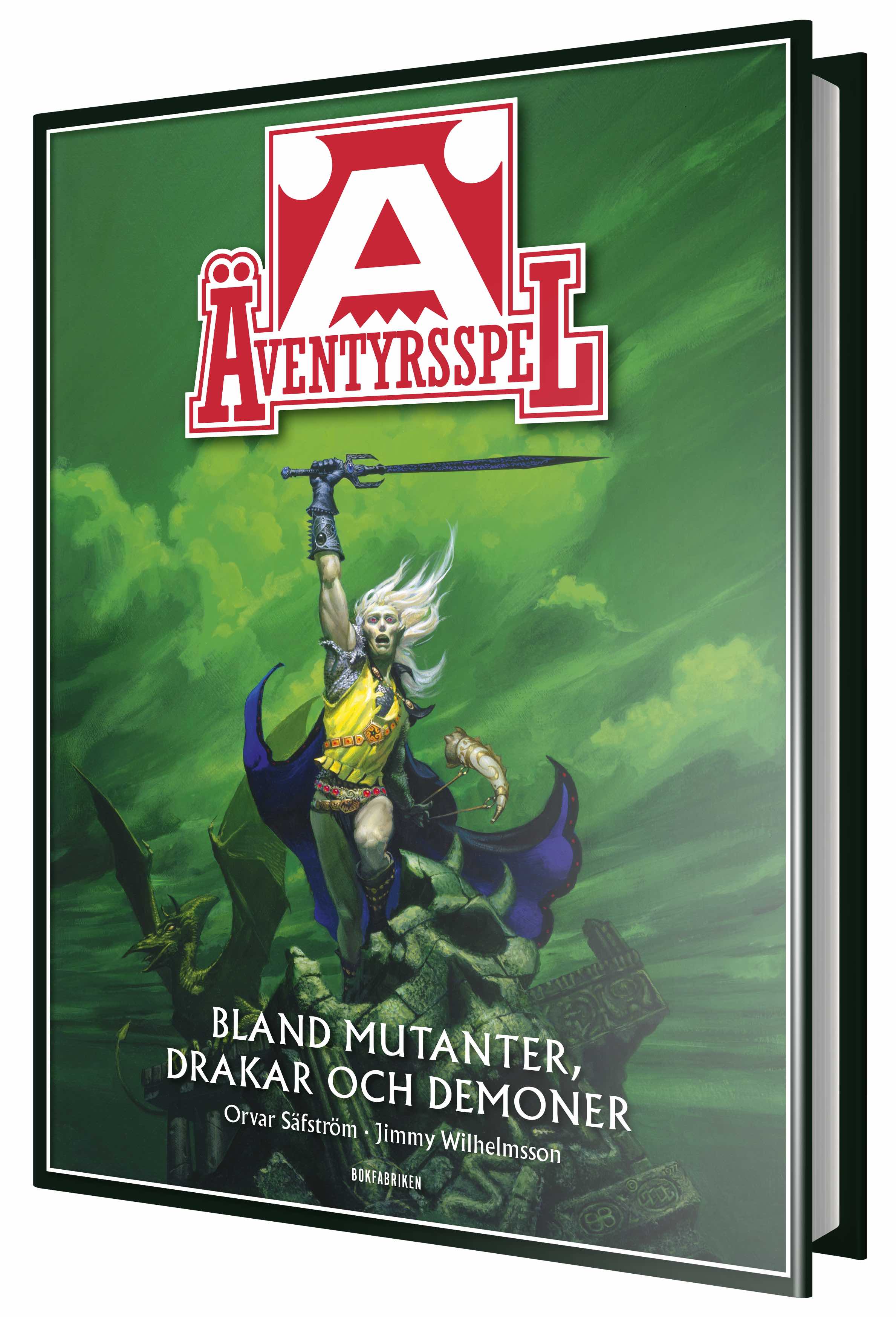 Äventyrsspel – boken (formgivare: Dan Algstrand, illustration: Michael Whelan)